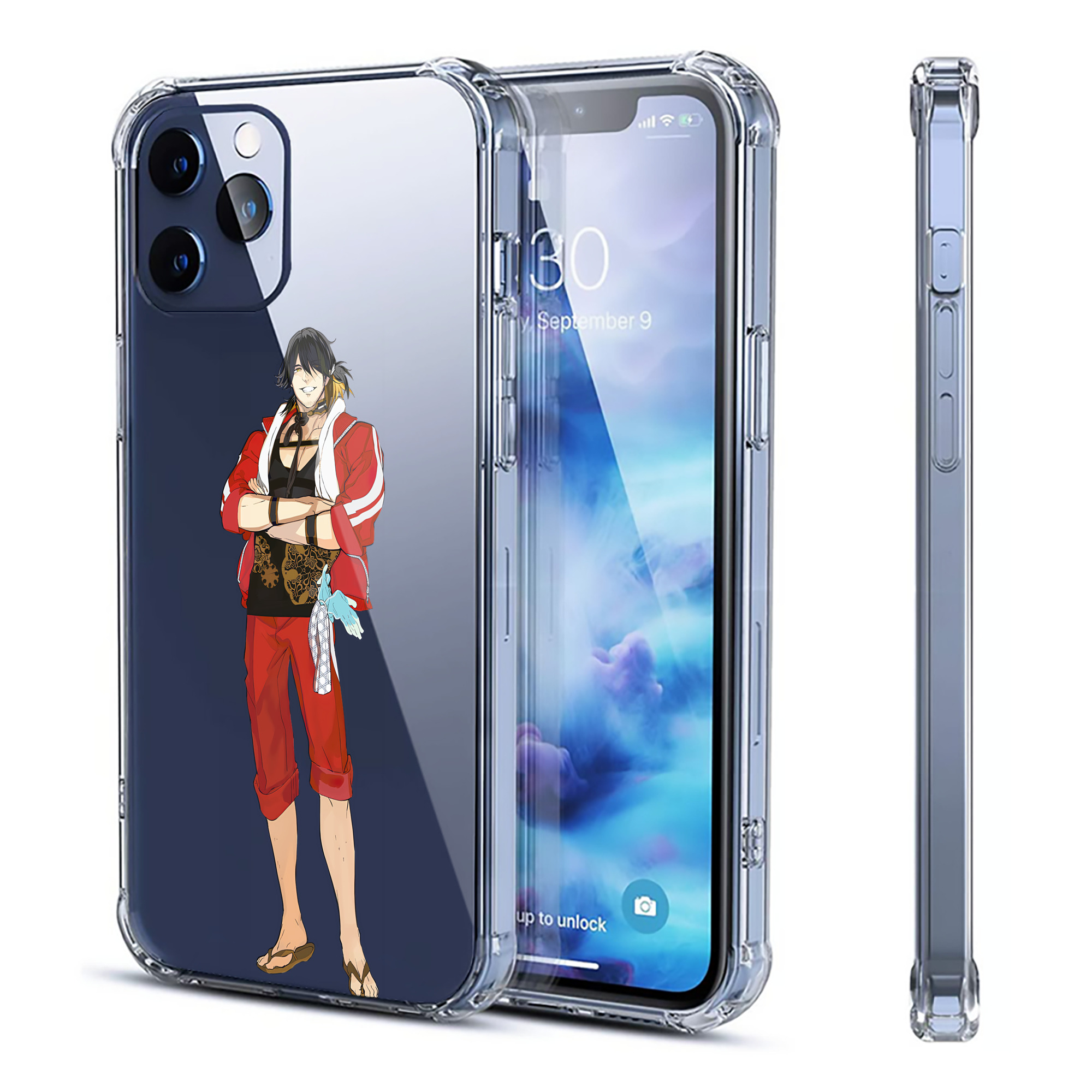（画像用） 刀剣乱舞 Touken Ranbu 【iPhone 12シリーズ対応】透明スマホケース（クリアソフトケース）